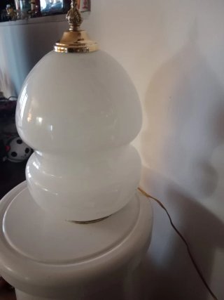 Lampada vintage vetro e metallo