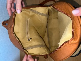 Mochila bolso marrón