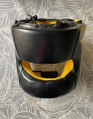 Casco Boxeo Everlast Negro/Amarillo