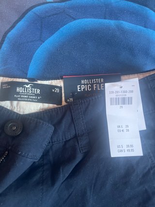 Bermudas Hollister Epic Flex Negras