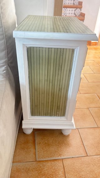 Mesilla restaurada bambú y madera