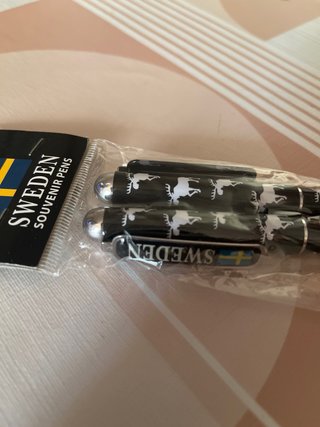 2 Bolígrafos Souvenir Suecia Alce