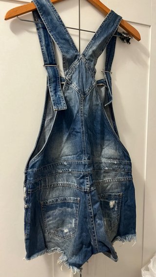 Peto vaquero corto desgastado talla M