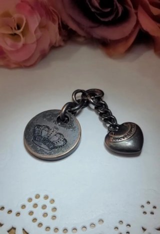 Colgante Juicy Couture Corazón y Corona Vintage