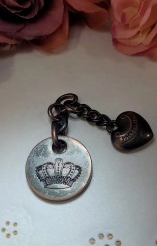 Colgante Juicy Couture Corazón y Corona Vintage