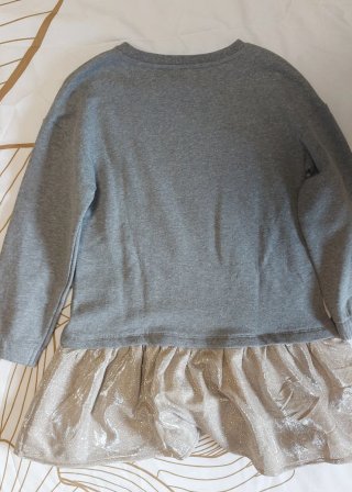 Vestido Sfera niña corona lentejuelas