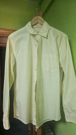 Camisa Cortefiel Manga Larga Talla M Amarilla