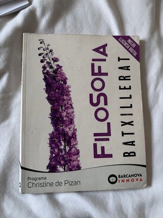 Libro filosofía, primero de bachillerato