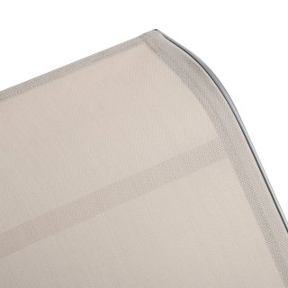 Set 2 Tumbonas y Mesa Exterior Beige/Gris