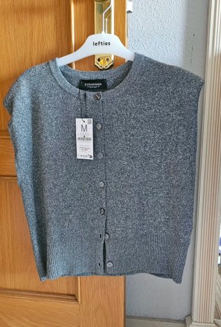 Chaleco Stradivarius Gris Talla M