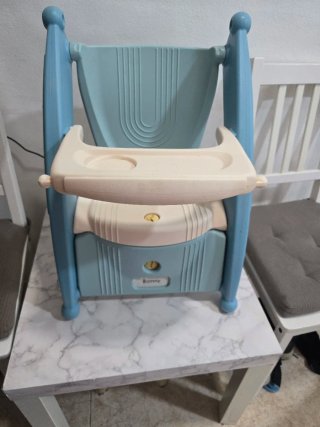Silla de paseo infantil azul y beige