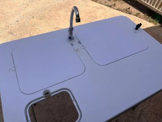 Fregadero de camping portátil