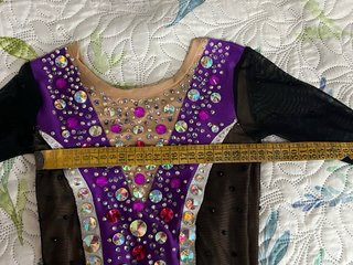 Maillot Gimnasia Rítmica Negro/Morado