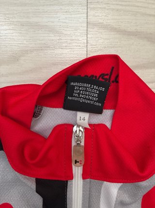 Maillot Ciclismo Niño Talla 14