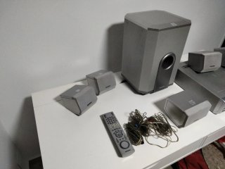 Combo Samsung VHS DVD y altavoces