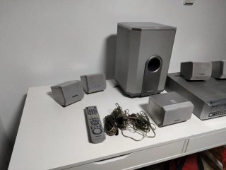 Combo Samsung VHS DVD y altavoces