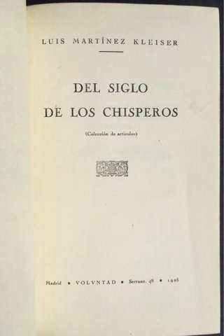 Libro antiguo 1925 - 1ª edición - Luis Martinez