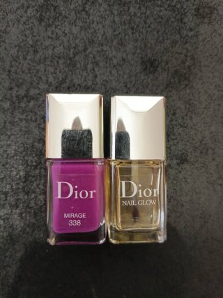 Dior Esmalte de Uñas Mirage 338 y Nail Glow