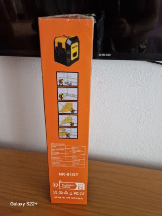 Nivel láser verde con trípode