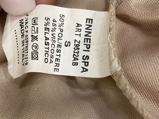 Vestito lungo beige/bianco taglia S