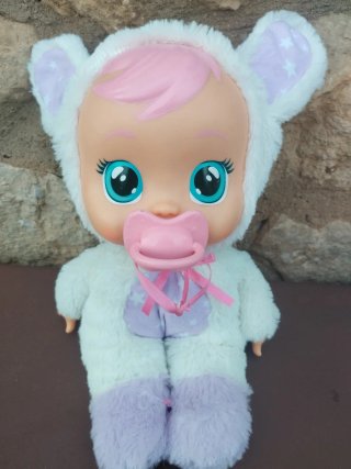 Bebé Llorón Peluche blanco y lila