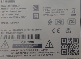 Fuente TV Samsung QE55Q70BAT