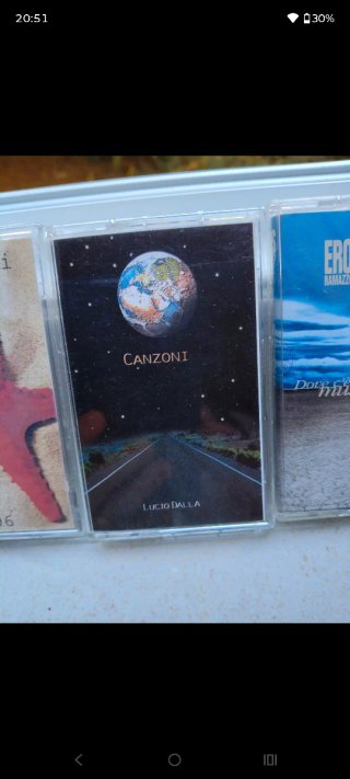 Musicassette Ramazzotti, Mia Martini, RAf . Dalla