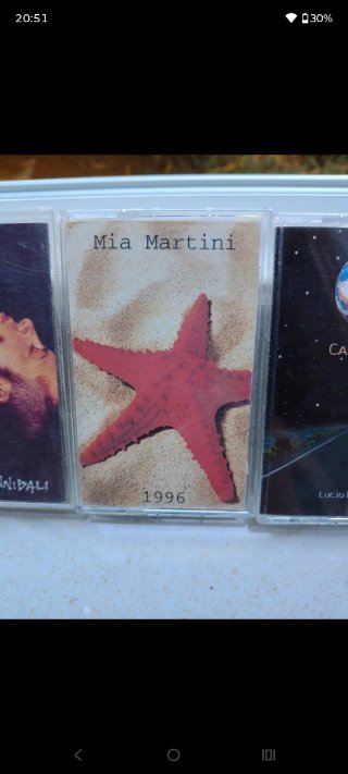 Musicassette Ramazzotti, Mia Martini, RAf . Dalla