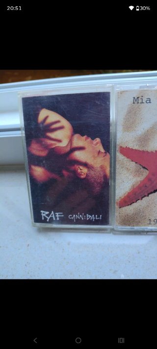 Musicassette Ramazzotti, Mia Martini, RAf . Dalla