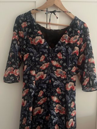 Vestido estampado floral mujer