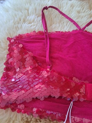 Crop Top Zara lentejuelas Estrenar