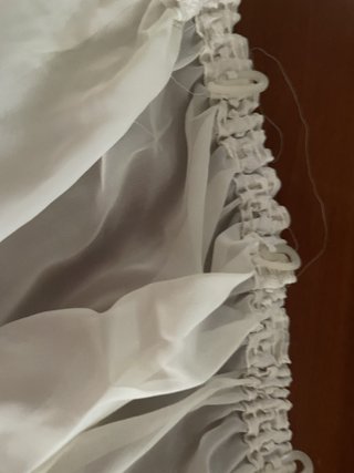Tenda bianca trasparente