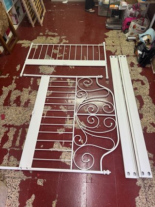 Estructura Cama Ikea Blanca Metal