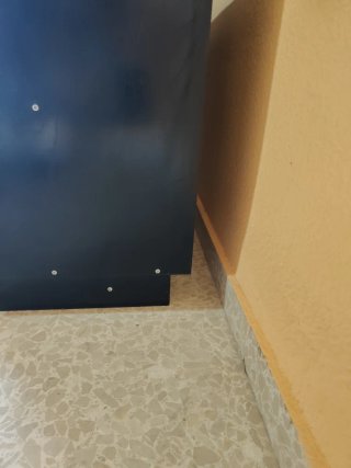 Estantería Negra Madera y Metal