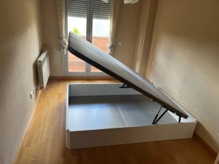 Base de cama con canapé abatible