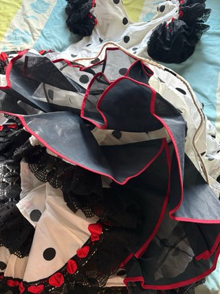 Vestido Flamenca Hecho a Mano Talla 38