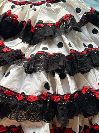 Vestido Flamenca Hecho a Mano Talla 38
