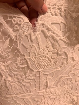 Vestido Pedro del Hierro blanco encaje