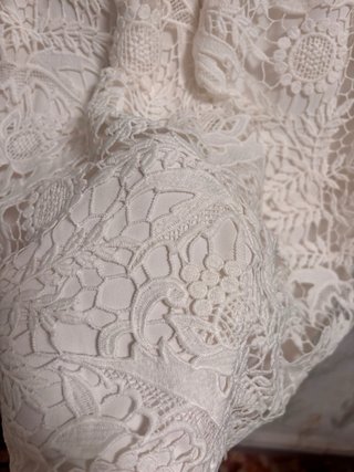 Vestido Pedro del Hierro blanco encaje