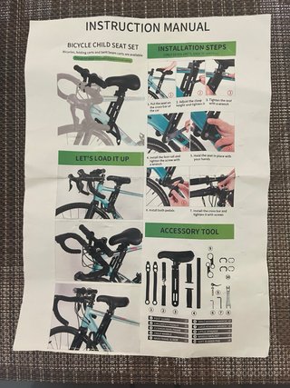 Sillín delantero para bici