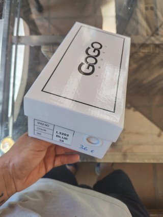 Zapatos de cuña azul mujer