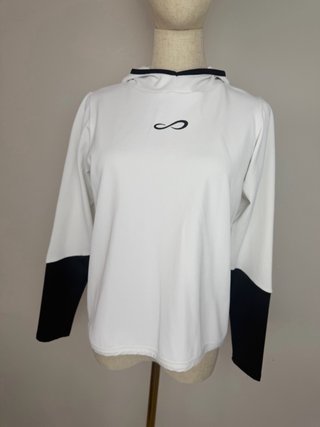 Sudadera ENSLESS blanca y negra