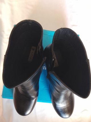 Botines Mustang Plataforma Negra
