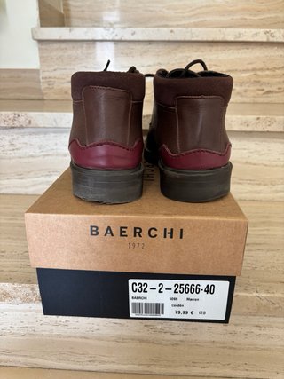 Botas de piel hombre marrones talla 40