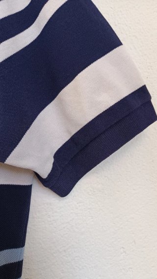 LACOSTE Vintage 90s Striped Polo Shirt Size 5 / L