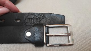 Cintura in Pelle Nera per Bambini (70cm)