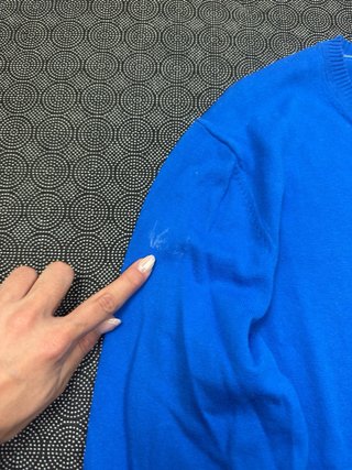 Jersey fino azul eléctrico Hugo Boss Talla M