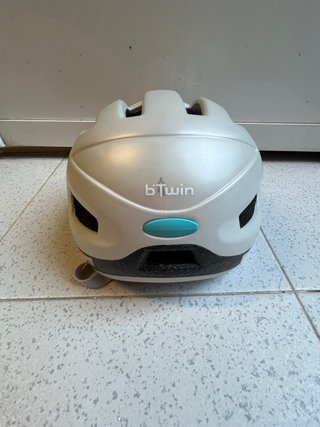Casco bici B-Twin blanco