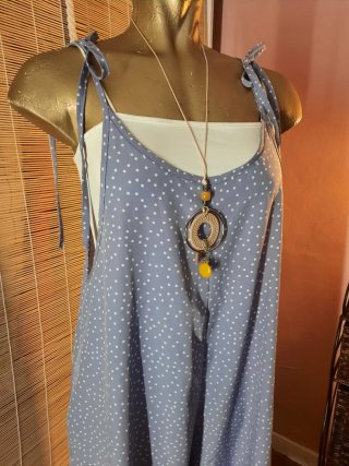 Mono Talla L   Azul claro  y Marino