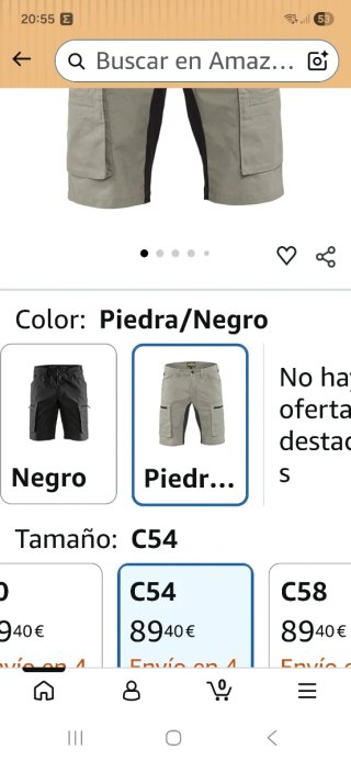 Pantalón  Blaklader Talla M Hombre Beige